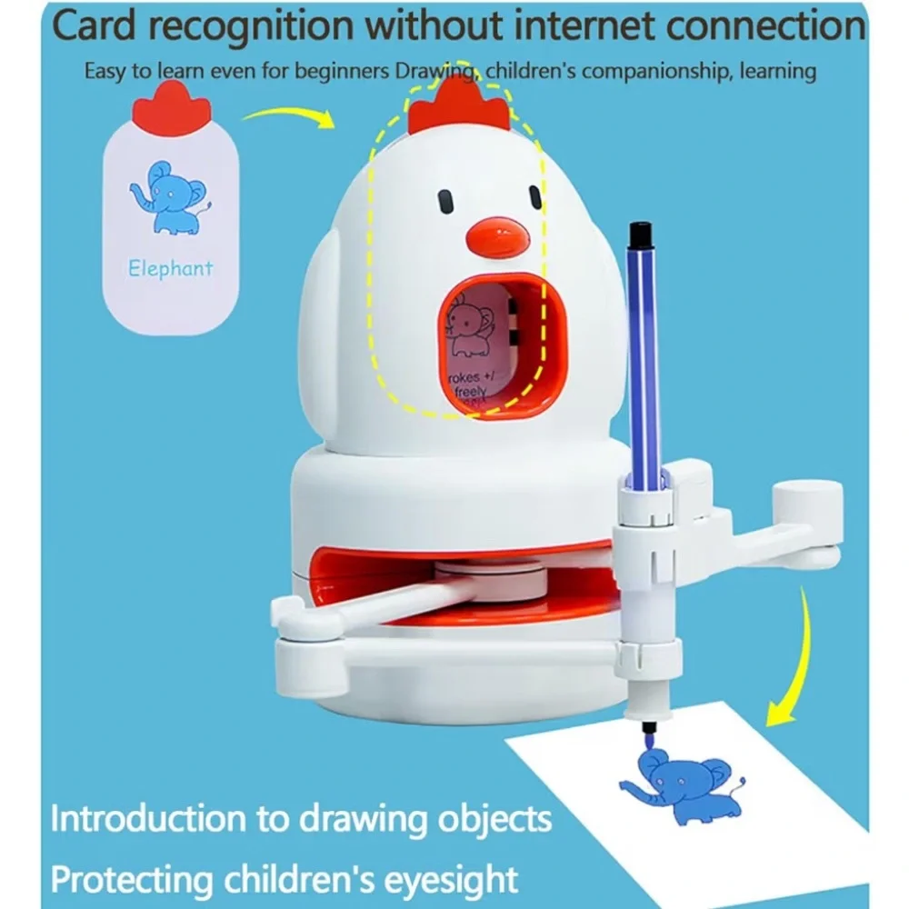 Learning Educational Drawing Robot Toy, Interactive Education Drawing Robot